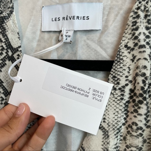 LES REVERIES Flutter Sleeve Long Wrap Dress - Picture 8 of 13